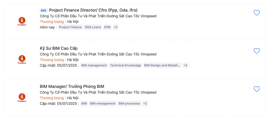 VinSpeed đang liên tục tuyển chọn, chiêu mộ nhận tài thực hiện dự án thể hiện tham vọng quyết tâm rõ ràng